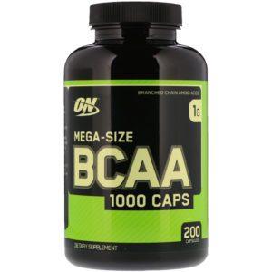 Optimum Nutrition, Cápsulas BCAA 1000, Megatamaño, 1 g, 200 cápsulas