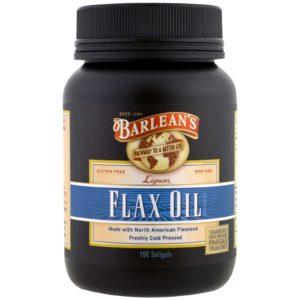 Barlean's, Aceite de lino Lignan, 100 cápsulas blandas