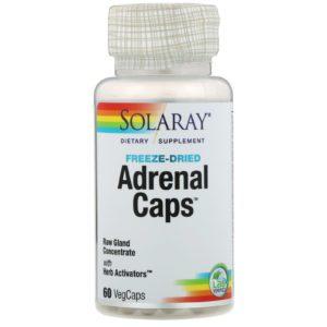 Solaray, Cápsulas suprarrenales, 60 cápsulas