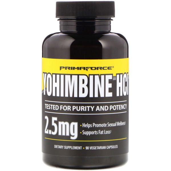 Primaforce, Yohimbine HCl, 2.5 mg, 90 cápsulas vegetarianas
