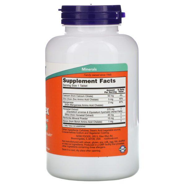 Now Foods, Complejo de Sílice, 180 tabletas - Imagen 2