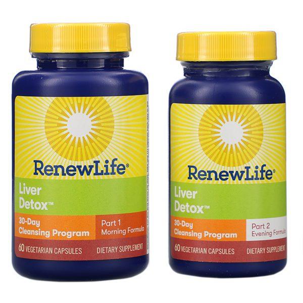 Renew Life, Liver Detox, 30-Day Cleansing Program, 2 Bottles, 60 Vegetarian Capsules Each - Imagen 3