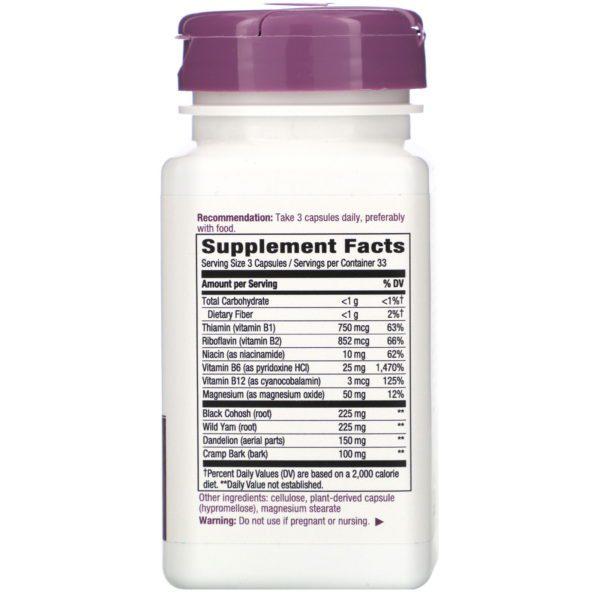 Nature's Way, PMS with B6 & Other B-Vitamins, 100 Vegan Capsules - Imagen 2