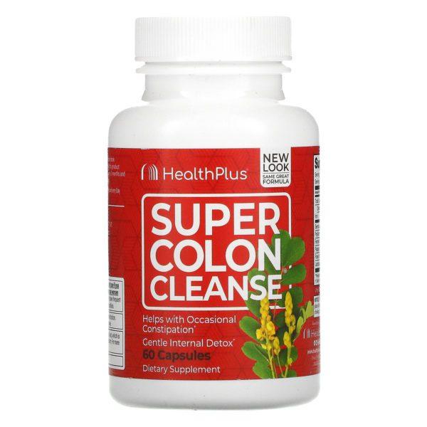 Health Plus, Super Colon Cleanse, 530 mg, 60 cápsulas - Imagen 3