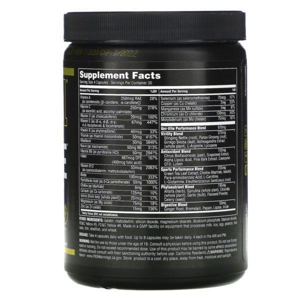 Universal Nutrition, Uni-Vite, 120 cápsulas - Imagen 2