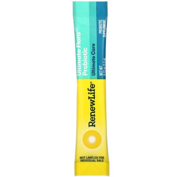 Renew Life, Ultimate Care, Ultimate Flora Probiotic, 200 Billion Live Cultures, 7 Packets, 0.12 oz (3.5 g) Each - Imagen 3