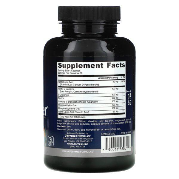Jarrow Formulas, Neuro Optimizer, 120 Cápsulas - Imagen 2