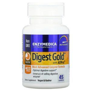 Enzymedica, Digest Gold con ATPro, 45 cápsulas