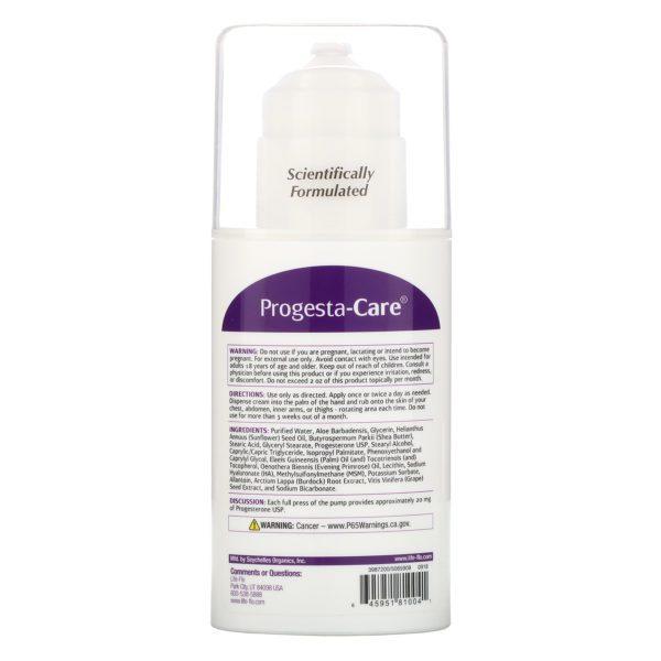 Life-flo, Progesta-Care, Crema para el Cuerpo, 4 oz (113.4 g) - Imagen 2