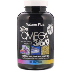 Nature's Plus, Ultra Omega 3/6/9, 120 capsulas blandas