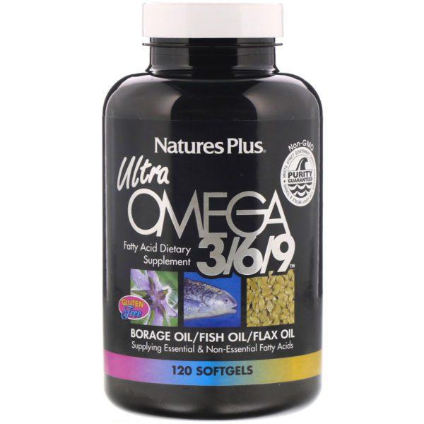 Nature's Plus, Ultra Omega 3/6/9, 120 capsulas blandas