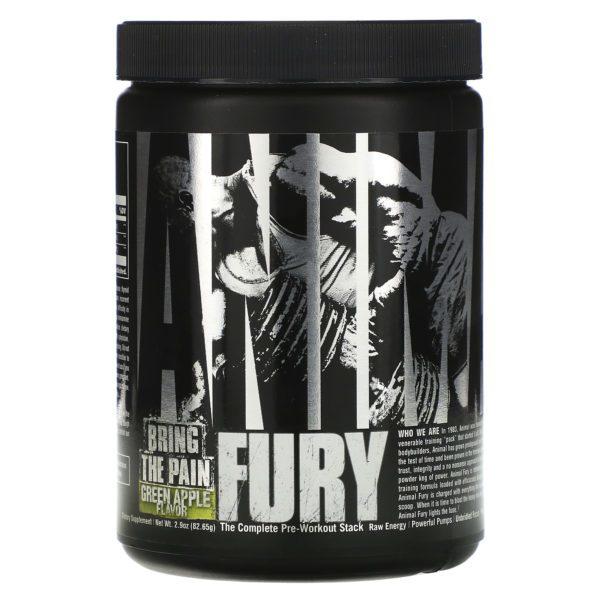 Universal Nutrition, Animal Fury, Manzana verde, 82,65 g