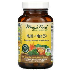 MegaFood, Suplemento multivitamínico para hombres mayores de 55 años, 60 comprimidos