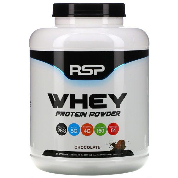 RSP Nutrition, Whey Protein Powder, Chocolate, 4.6 lbs (2.09 kg)