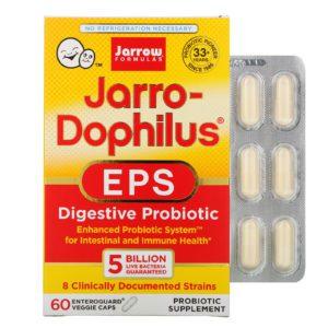 Jarrow Formulas, EPS Jarro-Dophilus, Probiótico digestivo, 5000 millones, 60 cápsulas vegetales EnteroGuard