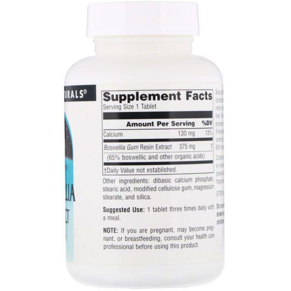 Source Naturals, Extracto de Boswellia, 100 Comprimidos - Imagen 2