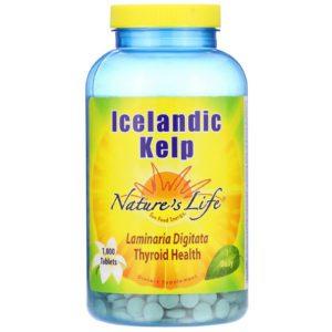 Nature's Life, Icelandic Kelp, 1,000 Tablets