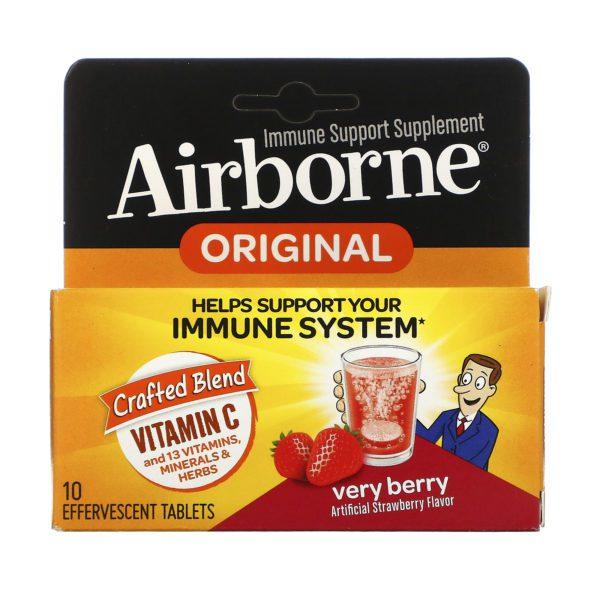 AirBorne,  Vitamin C, Very Berry, 10 Effervescent Tablets