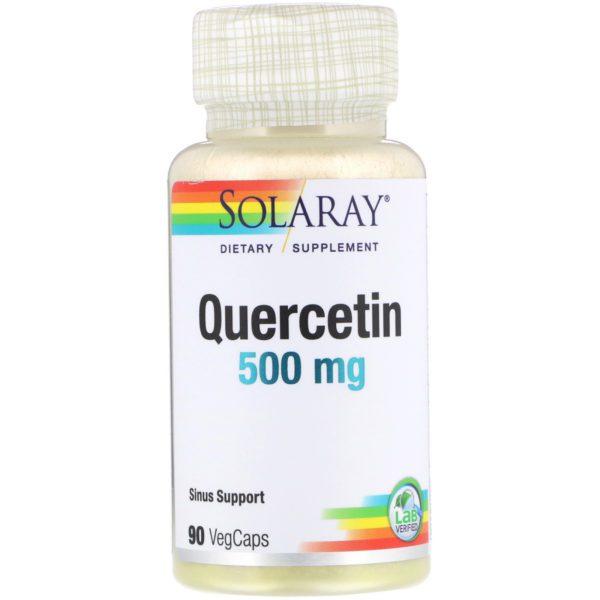 Solaray, Quercetina, 500 mg, 90 cápsulas vegetarianas
