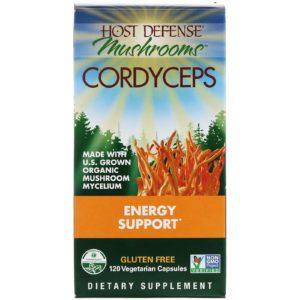 Fungi Perfecti, Cordyceps, Refuerzo energético, 120 cápsulas vegetales