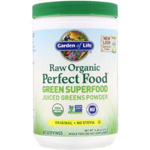 Garden of Life, RAW Organic Perfect Food, Superalimento verde, Original, 419 g (14,60 oz)