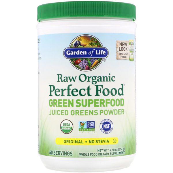 Garden of Life, RAW Organic Perfect Food, Superalimento verde, Original, 419 g (14,60 oz)