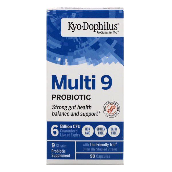 Kyolic, Kyo-Dophilus, Con 9 cepas probióticas distintas, 6000 millones de UFC, 90 cápsulas