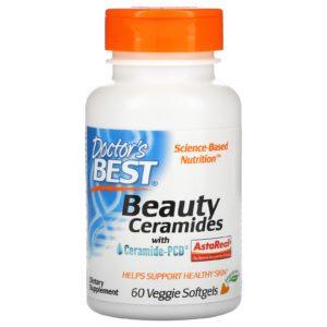 Doctor's Best, Ceramidas de belleza con Ceramide-PCD, 60 cápsulas blandas vegetales