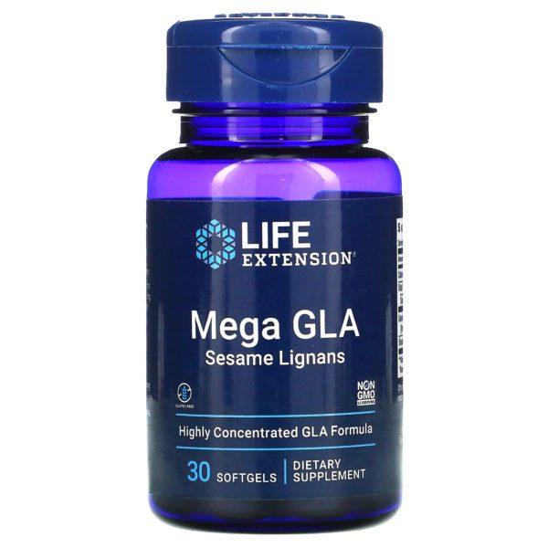 Life Extension, Mega GLA Sesame Lignans, 30 Softgels