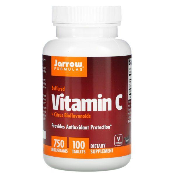 Jarrow Formulas, Vitamina C, 750 mg, 100 comprimidos