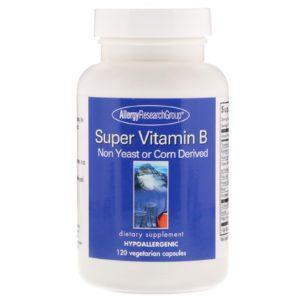 Allergy Research Group, Super Vitamin B Complex, 120 Cápsulas Vegetales