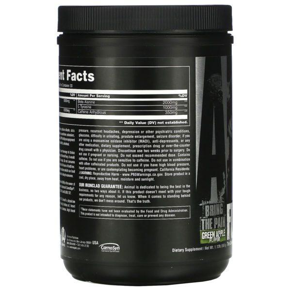 Universal Nutrition, Animal Fury, Green Apple, 495.9 g - Imagen 3