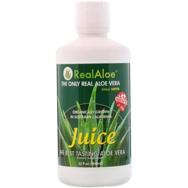 Real Aloe, Jugo de Aloe Vera, 32 fl oz (960 ml)