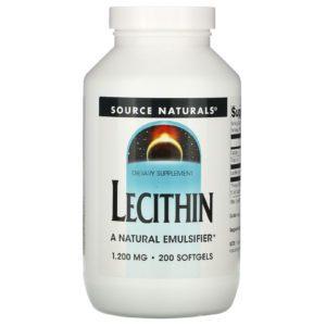Source Naturals, Lecithin, 200 Cápsulas Blandas