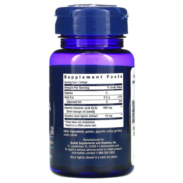 Life Extension, Mega GLA Sesame Lignans, 30 Softgels - Imagen 2