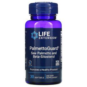 Life Extension, PalmettoGuard, Suplemento con palma enana americana y beta-sitosterol, 30 cápsulas blandas