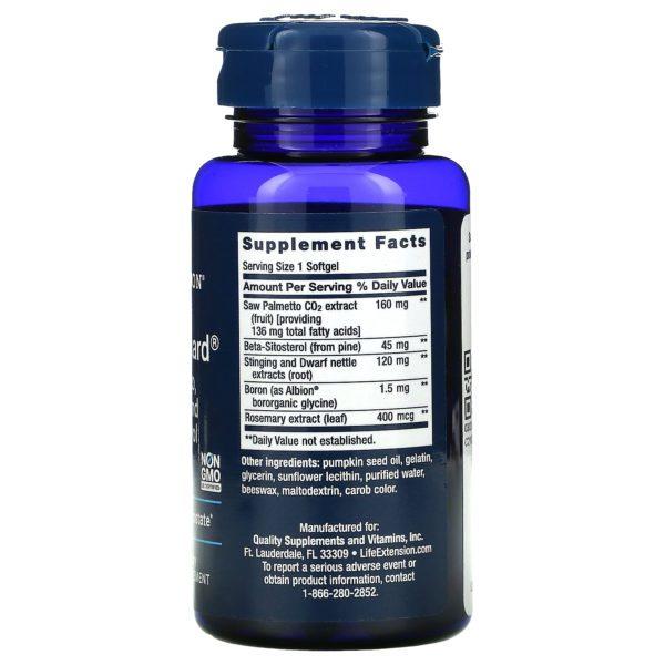 Life Extension, PalmettoGuard Saw Palmetto/Nettle Root with Beta-Sitosterol, 60 Softgels - Imagen 2