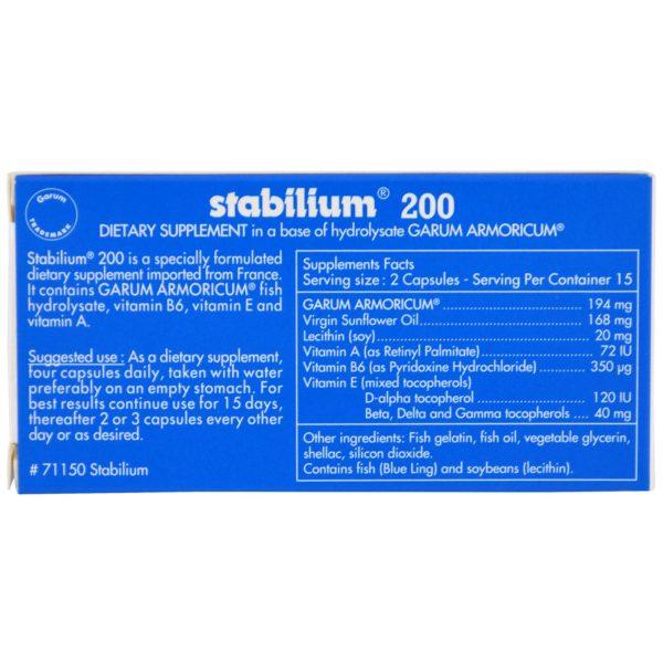 Nutricology, Stabilium 200, 30 cápsulas - Imagen 2