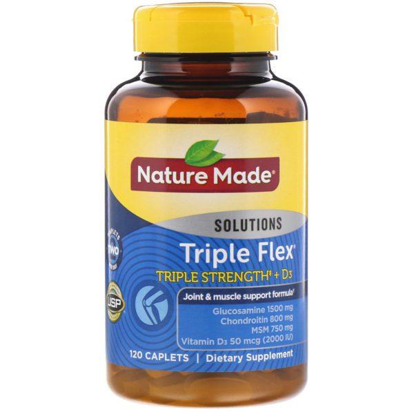 Nature Made, Triple Flex, Triple Strength + D3, 120 Caplets - Imagen 3