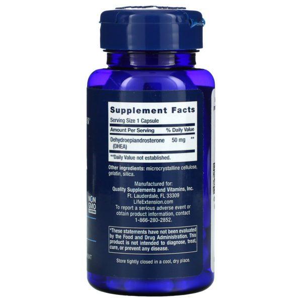 Life Extension, DHEA, 50 mg, 60 cápsulas - Imagen 2