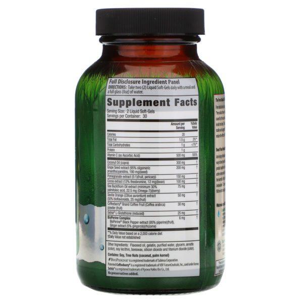Irwin Naturals, Antioxidantes antienvejecimiento, 60 cápsulas blandas líquidas - Imagen 2