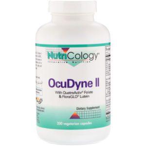 Nutricology, OcuDyne II, 200 cápsulas vegetales