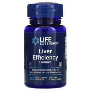 Life Extension, Fórmula de eficiencia del hígado, 30 cápsulas vegetales