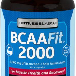 BCAAFit 2000, 2000 mg (per serving), 200 Capsules