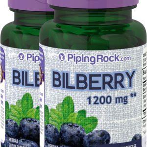Bilberry Extract, 1200 mg, 100 Quick Release Capsules, 2  Bottles
