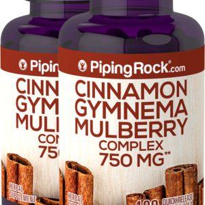 Cinnamon Gymnema Mulberry Complex, 750 mg, 180 Quick Release Capsules, 2  Bottles