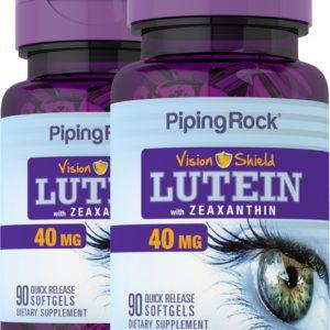 Lutein + Zeaxanthin, 40 mg, 90 Quick Release Softgels, 2  Bottles