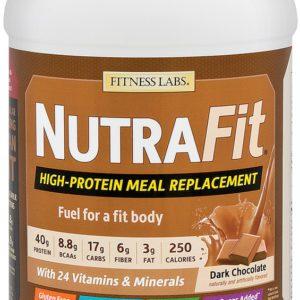 Meal Replacement Shake NutraFit (Dark Chocolate), 3.042 Lbs (1.38 kg)