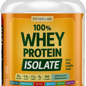  Fitness Labs Whey Protein Isolate Powder, 5 lb, 25g Protein, WheyFit, Vanilla Flavor