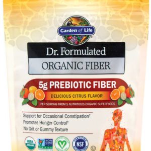 Dr. Formulated Organic Prebiotic Fiber Powder (Citrus), 7.9 oz (223 g) Bag